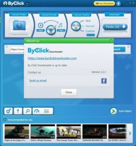 ByClick Downloader Full interfaz en español para Windows