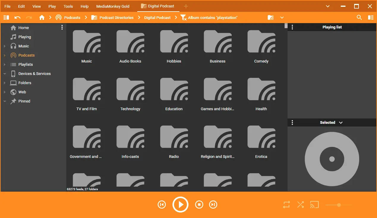Sincronización de dispositivos con MediaMonkey Gold Full