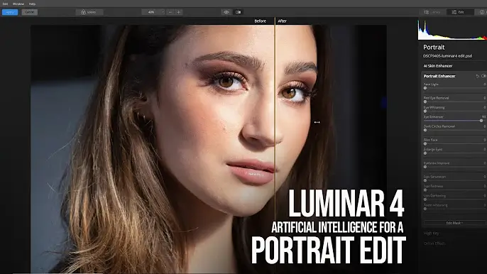 Edición de fotos en Luminar 4 Full con filtros y ajustes