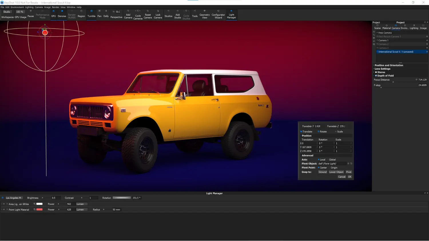 Render fotorrealista de producto creado con Luxion KeyShot Full