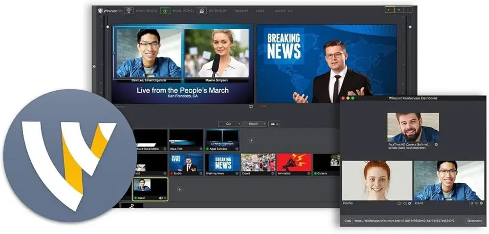 Gráficos y superposiciones en Telestream Wirecast Pro Full