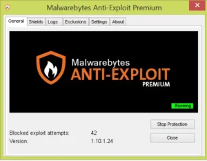 Malwarebytes Anti-Exploit Premium Full en Español interfaz principal en Windows 11