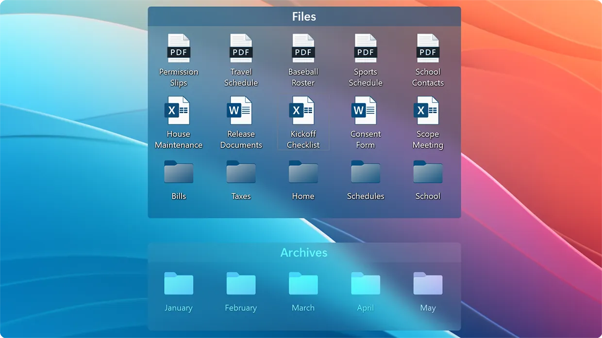 Folder Portals en Stardock Fences 6 - Vista del contenido de carpetas directamente en el escritorio sin abrir el Explorador