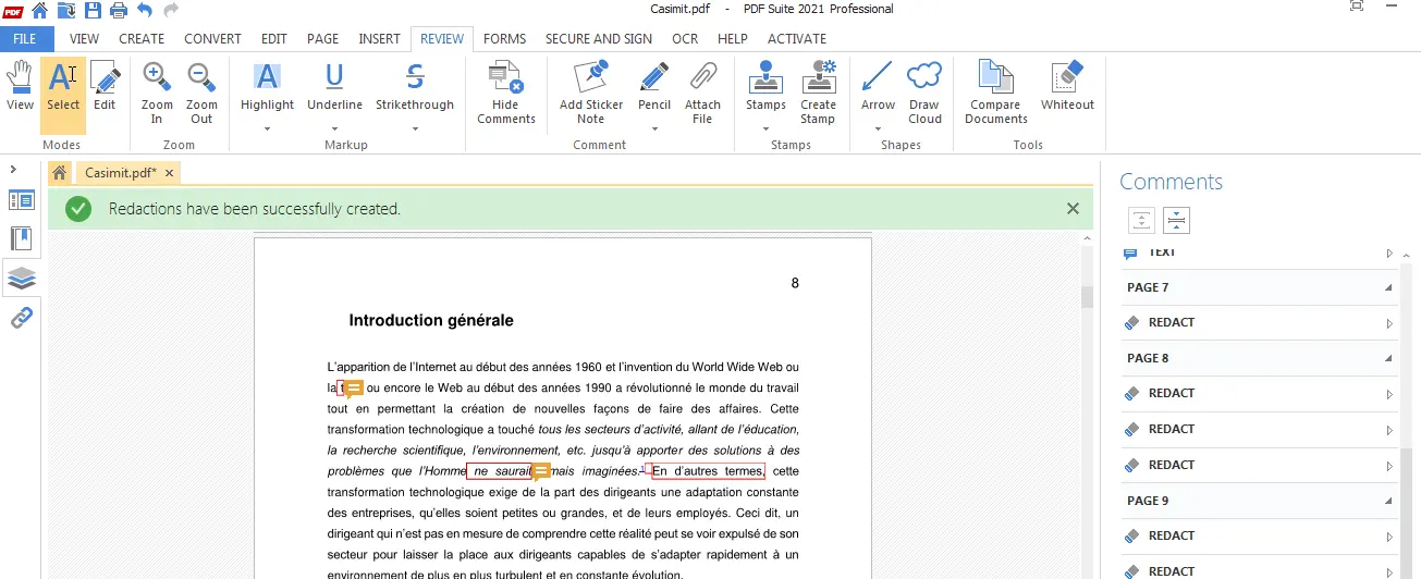 PDF Suite Professional - Creación de formulario interactivo con campos de texto casillas y menús desplegables