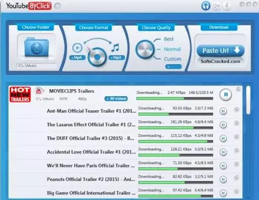 YouTube By Click Premium - Selección de formato y calidad YouTube By Click Premium - Selección de calidad y formato de video MP4 4K y MP3