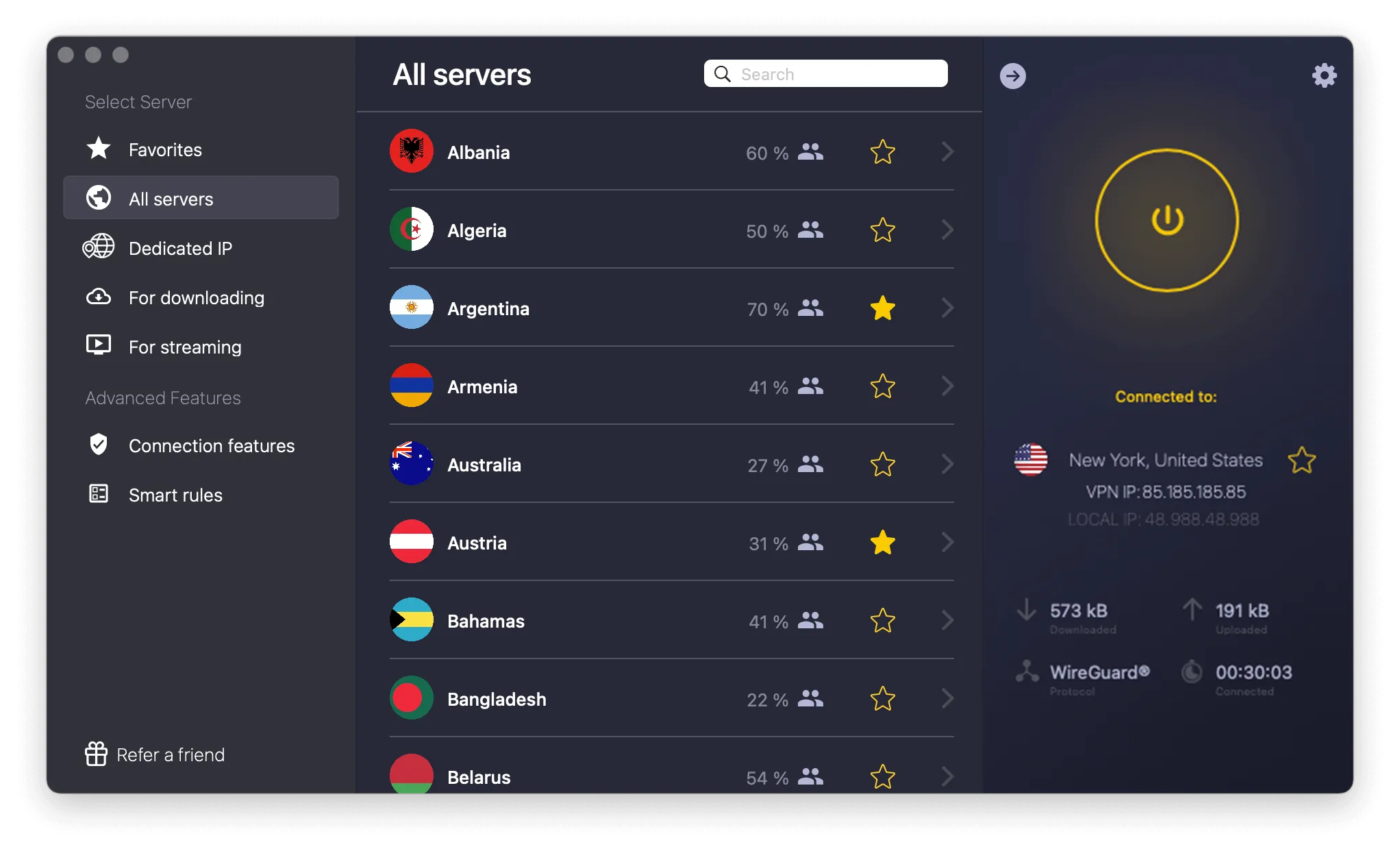 CyberGhost VPN Premium - Servidores streaming CyberGhost VPN Premium - Servidores especializados para streaming Netflix, Disney Plus, HBO Max en español