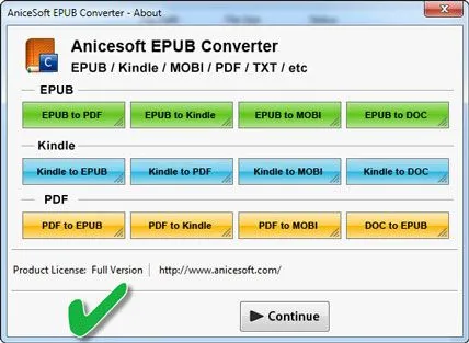 AniceSoft EPUB Converter - Conversor Kindle a PDF con archivo AZW3 de Amazon convertido exitosamente preservando imágenes y formato