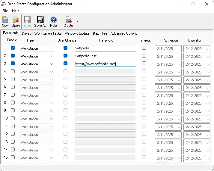 Deep Freeze Enterprise Console - Gestión centralizada Deep Freeze Enterprise Console - Vista de gestión centralizada de múltiples estaciones de trabajo con estado de congelación en tiempo real