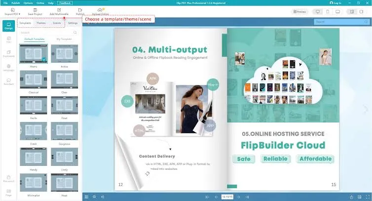 Flip PDF Professional - Editor de páginas con inserción de vídeo de YouTube, botones interactivos e hipervínculos sobre las páginas del flipbook