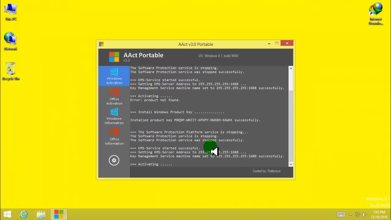 AAct Portable - Windows 10 activado AAct Portable - Activación completada de Windows 10 Pro - Estado activado correctamente