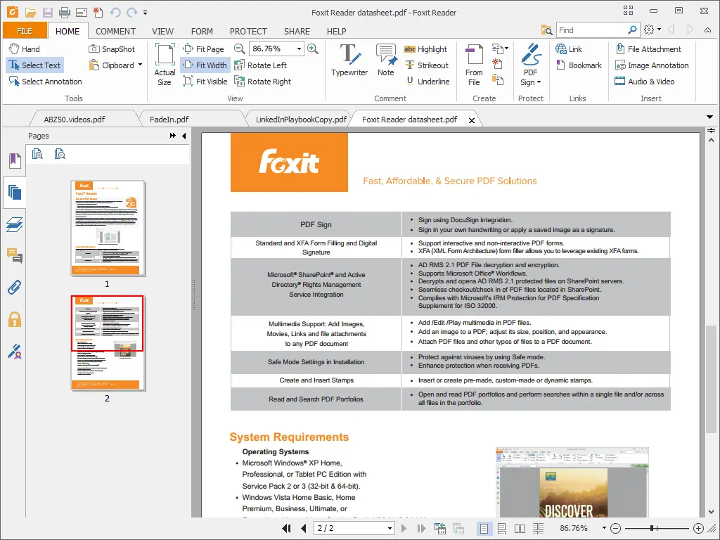 Foxit Reader 2026 - Formulario PDF interactivo con campos de texto casillas de verificación y botones desplegables rellenados dentro del programa