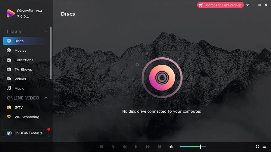 DVDFab Player Ultra v6.2.1.1 Full en Español - Modo PC mostrando la reproducción de un Blu-ray 4K UHD con menú de navegación interactivo y controles de reproducción visibles