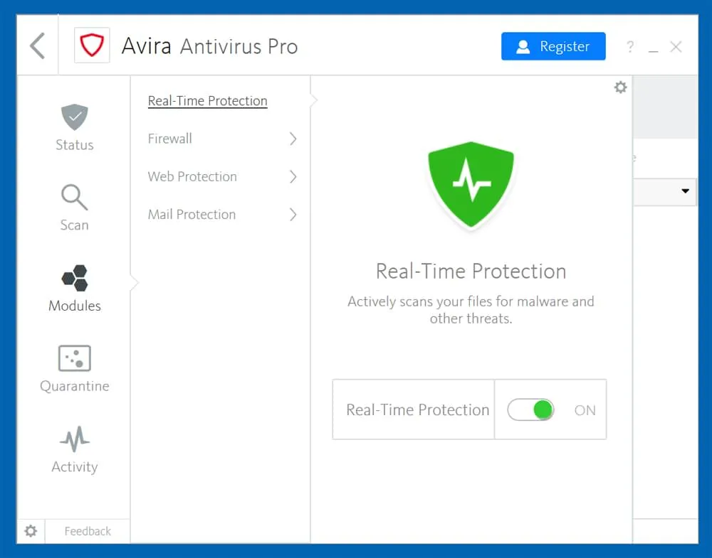 Avira Antivirus Pro Full en Español - Escáner en funcionamiento mostrando el análisis completo del sistema con archivos analizados y amenazas detectadas