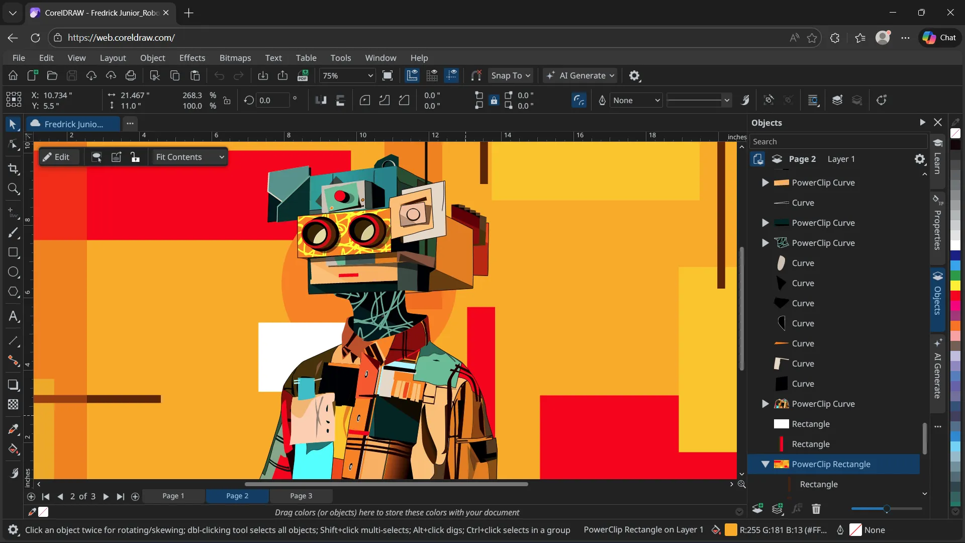CorelDRAW Graphics Suite 2026 Full en Español activado correctamente en Windows 11 - Pantalla Acerca de mostrando versión 26.2.0.170 con licencia activa